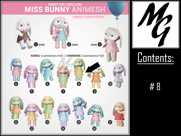 SEmotion Libellune Miss Bunny Animesh #8