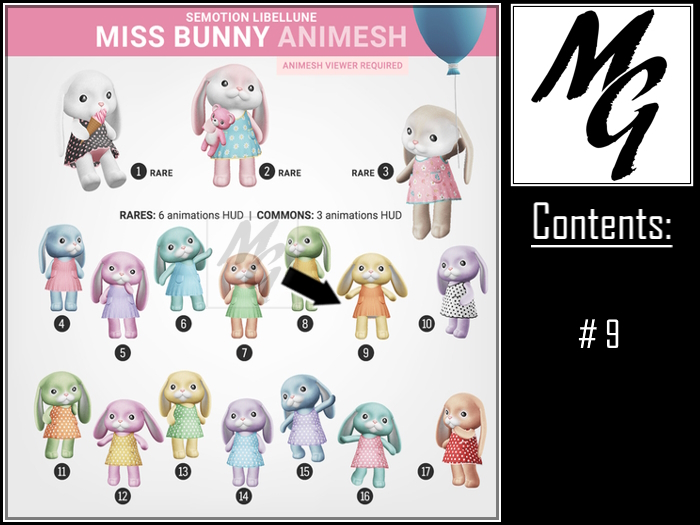 SEmotion Libellune Miss Bunny Animesh #9