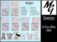 10. Welcome Baby Bear White RARE