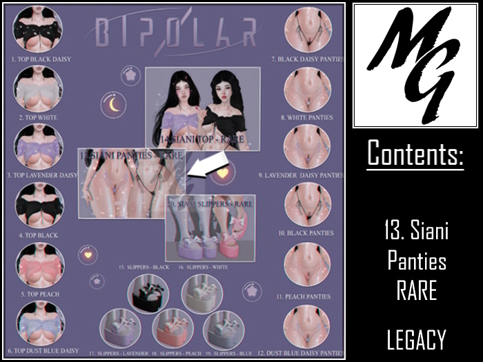 13.Bipolar - Siani Panties - RARE - Legacy