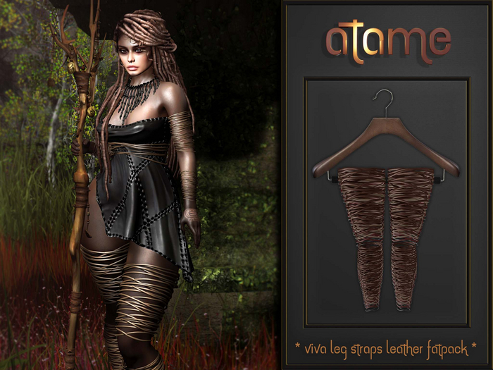 AtaMe - Viva Leg Straps Leather Reborn