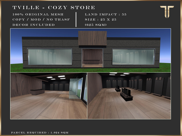 Tville - PreFab -  Cozy Store dark