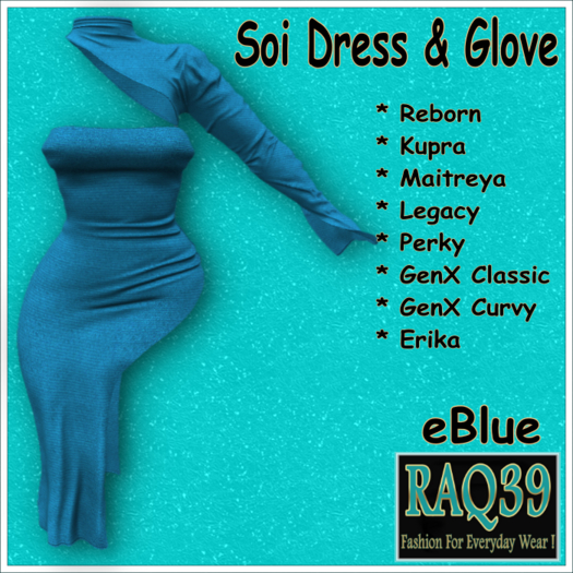 [R39] Soi Dress & Glove-eBlue