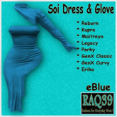 [R39] Soi Dress & Glove-eBlue