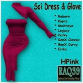 [R39] Soi Dress & Glove-HPink