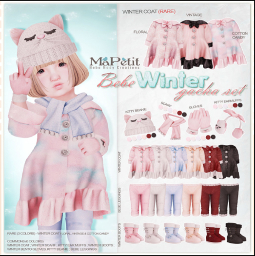 Bebe Winter Set - Scarf {Alabaster}