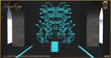 Neon King Backdrop - The Bearded Guy