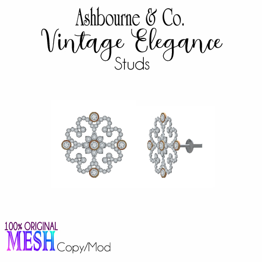 Ashbourne & Co. Vintage Elegance Stud Earrings