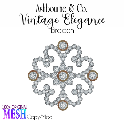 Ashbourne & Co. Vintage Elegance Brooch
