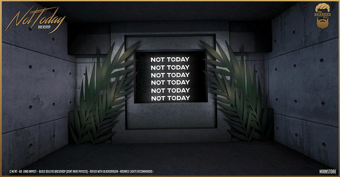 Not Palm Today Backdrop - The Bearded Guy