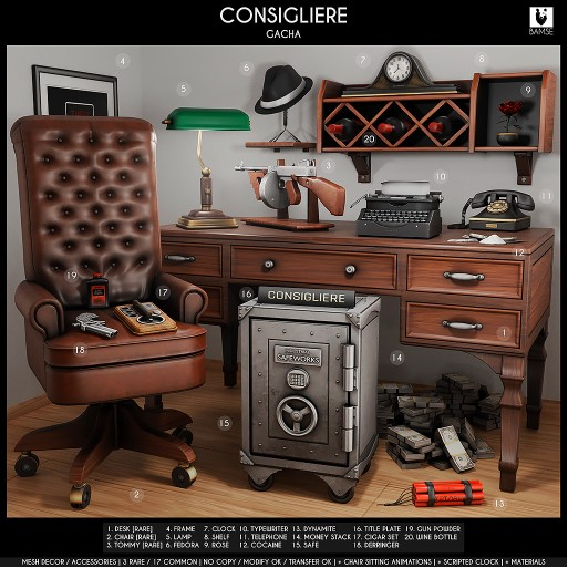 2. BAMSE : Consigliere - Chair RARE