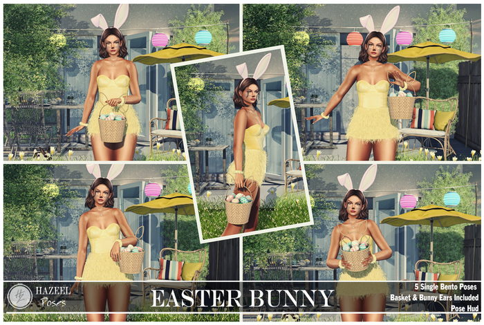 .::Hazeel::. Easter Bunny ~ Bento Pose Pack