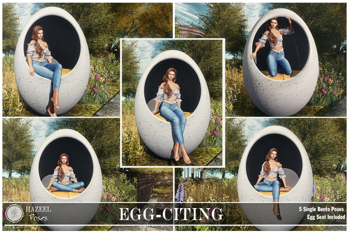 .::Hazeel::. Egg-citing ~ Bento Pose Pack 