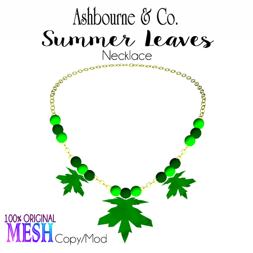 Ashbourne & Co. Summer Leaves Necklace