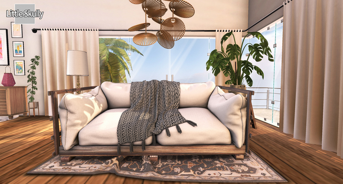 [LS] WHITE BEACH COUCH FURNITURE BENTO PG