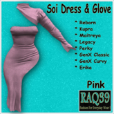 [R39] Soi Dress & Glove-Pink