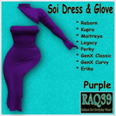 [R39] Soi Dress & Glove-Purple