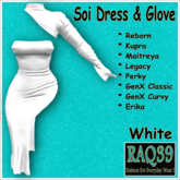 [R39] Soi Dress & Glove-White