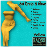 [R39] Soi Dress & Glove-Yellow
