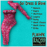 [R39] Soi Dress & Glove-FLWHPK