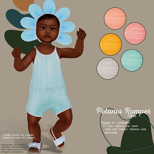 Rooted - Petunia Romper - Solids