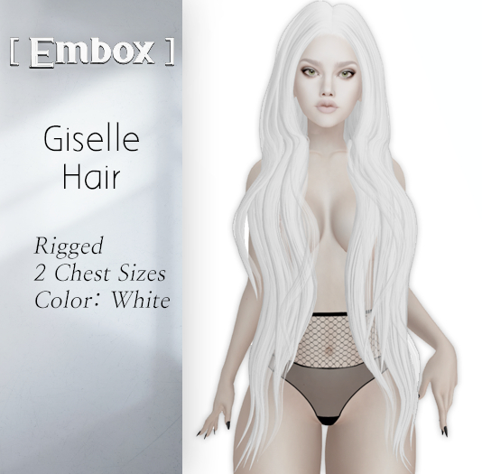 [ Embox ] // Giselle Hair - White