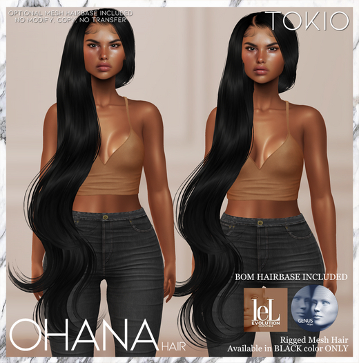 TOKIO Hair - OHANA Alpha Hair - Black