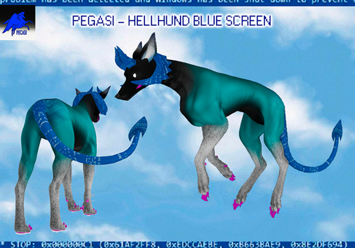PEGASI - HELLHUND BLUE SCREEN