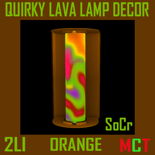 Quirky Lava Lamp Decor Orange