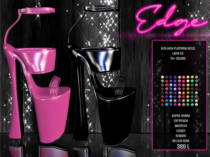 Edge Latex,Ultra High Platform Heels, 70+ Colors,Platform High Heels,Platform Latex Heels,Platform Latex Heels.Platform 