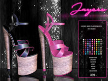 Jaycee Leather Wood Platform Heels, 70 + colors,.Luna Chelsea,,Platform Heels,,Platform Heels,,Platform Heels,,Platform 