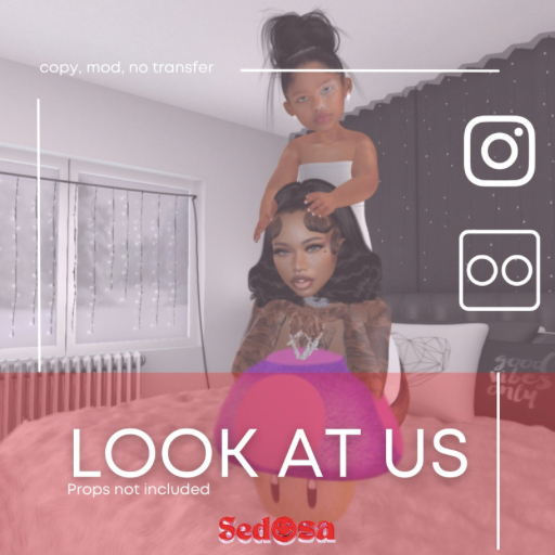 Looks at Us Pose