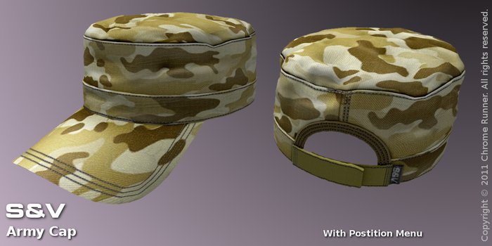 [:S&V:] Army Cap - Camo Desert