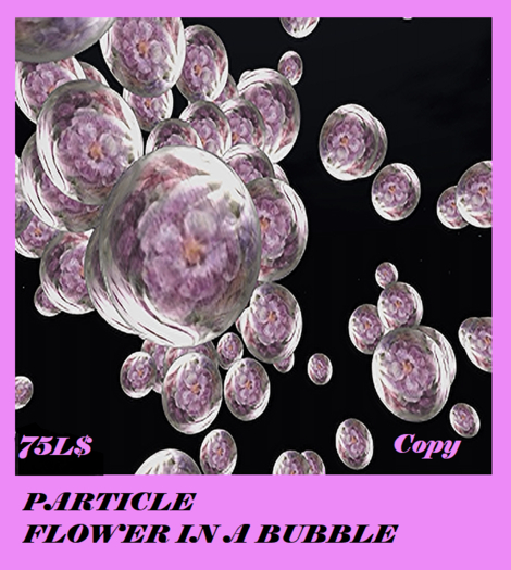 PARTICLE FLOWER IN A BUBBLE 