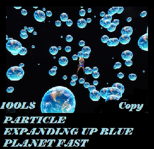 PARTICLE EXPANDING UP BLUE PLANET FAST