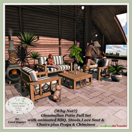 {Why Not?} Glenmallan Patio Full Set-Boxed