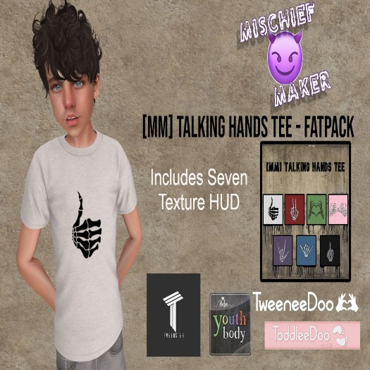 [MM] Talking Hands Tee White