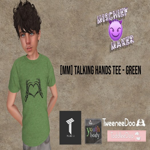 [MM] Talking Hands Tee Green