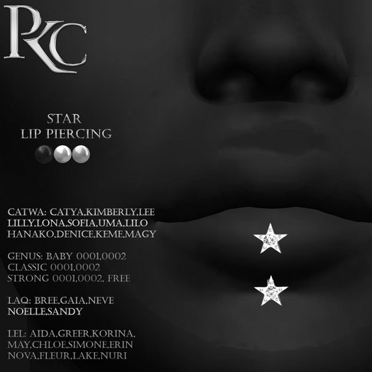 *PKC* Star Lip Piercing DEMO