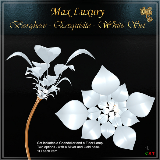 Max Luxury - Borghese - Exquisite - White Set