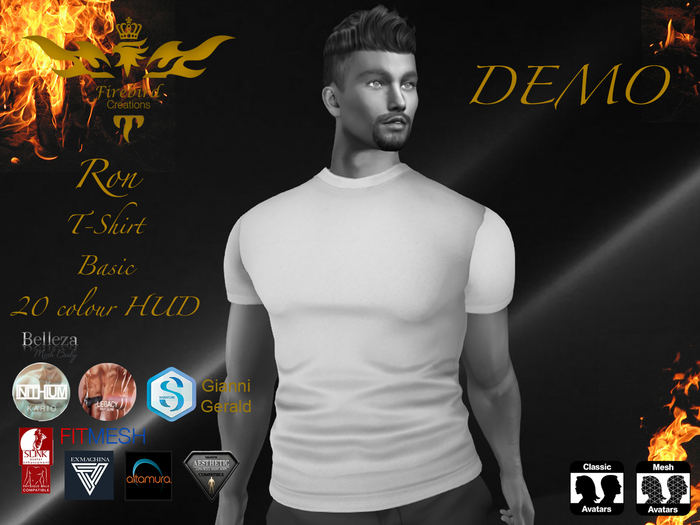 Firebird Ron Basic HUD T-Shirt DEMO