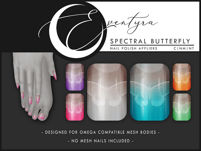 Eventyra - Omega Nail HUD - Spectral Butterfly