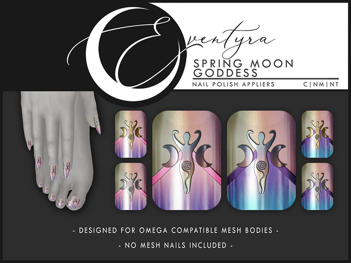 Eventyra - Omega Nail HUD - Spring Moon Goddess