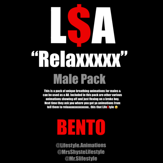 L$A - "RELAX !" (MALE PACK)