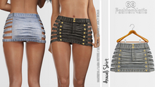 Araceli Skirt Dirty Jeans - Denim - Maitreya, Petite, Legacy, Reborn, Juicy Rolls - FashionNatic