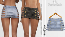 Araceli Skirt Light Blue Jeans  - Denim - Maitreya, Petite, Legacy, Reborn, Juicy Rolls - FashionNatic