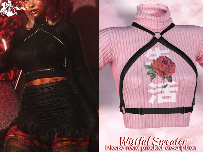 Eliavah ~ Wistful Sweater [PINK ROSE]