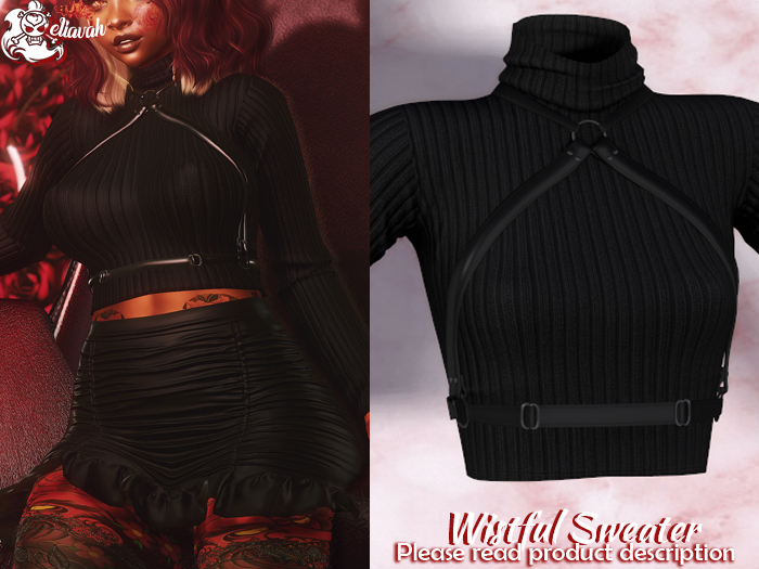 Eliavah ~ Wistful Sweater [BLACK]