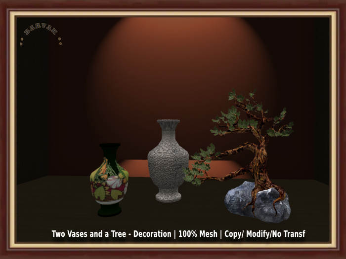 BARVAK - Two Vases and a Tree - Decoration