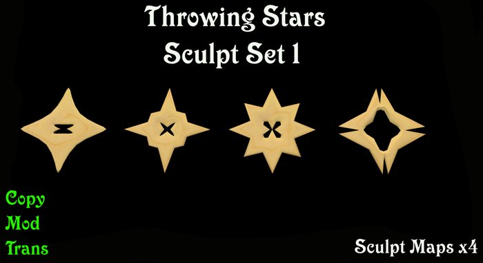 Sculpt Throwing Stars 1